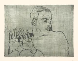 Egon Schiele - Bildnis Arthur Roessler (K. 8)