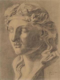 Egon Schiele - Etude d\'après un plâtre académique