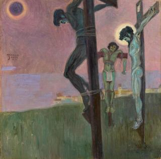 Egon Schiele - Kreuzigung mit verfinsterter Sonne (Crucifixion with Darkened Sun)