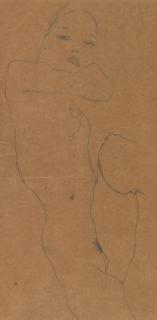 Egon Schiele - Liegender Akt
