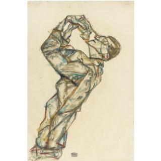 Egon Schiele - Pierrot (Selbstbildnis) (Pierrot - Self-Portrait)