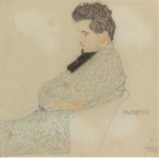 Egon Schiele - Porträt Des Komponisten Arthur Löwenstein (Portrait Of The Composer Arthur Löwenstein)