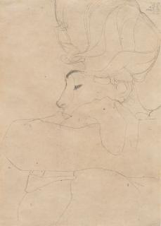 Egon Schiele - Porträt einer Dame