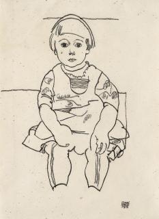 Egon Schiele - Porträt eines Kindes (Anton Peschka, Jr)