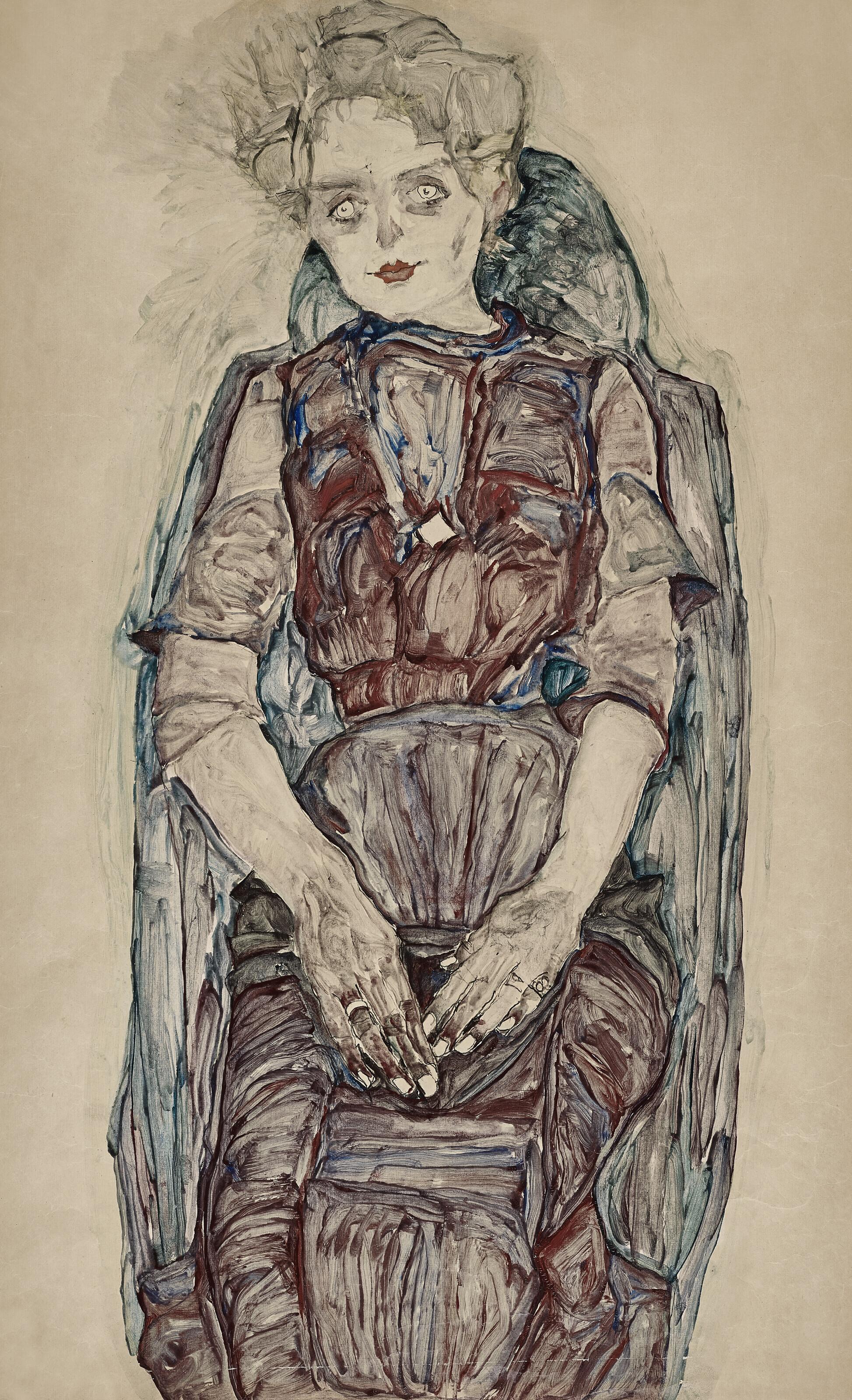 Egon Schiele - Sitzende Frau