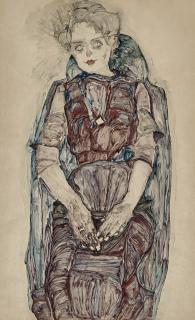 Egon Schiele - Sitzende Frau