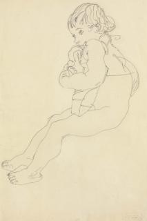 Egon Schiele - Sitzendes Kind
