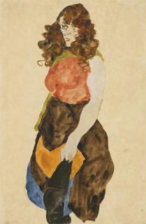 Egon Schiele - Stehende Frau (Dirne)