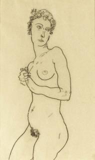 Egon Schiele - Stehender Akt