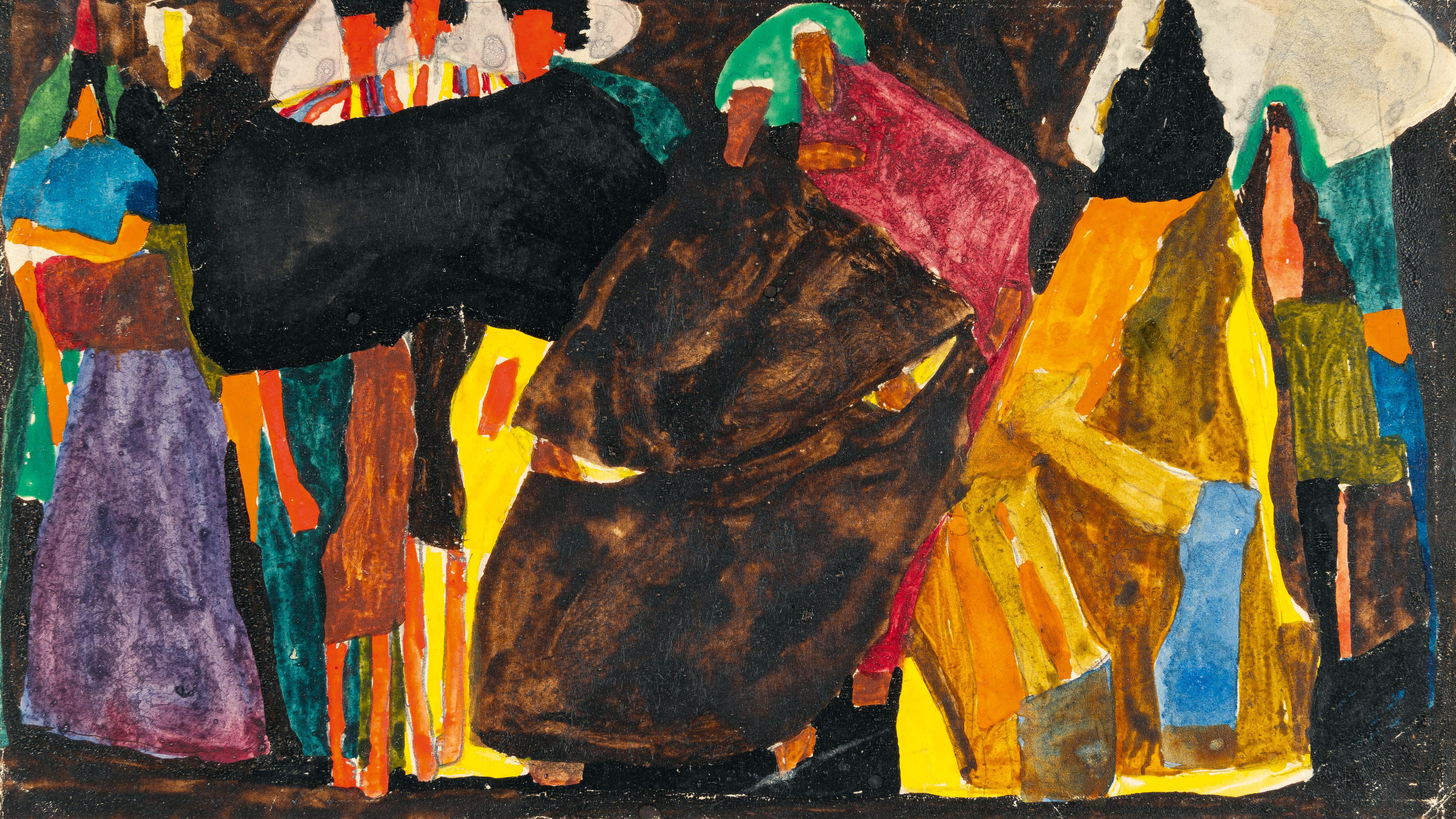 Egon Schiele - Studie für ein nicht ausgeführtes Bild