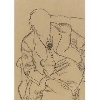 Egon Schiele - Studie Von Hugo Koller Im Sessel (Study Of Hugo Koller In Armchair)
