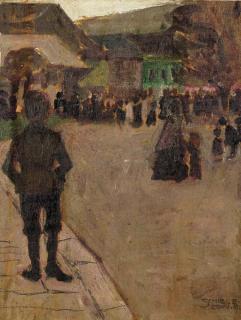 Egon Schiele - Vor Dem Leopolditag In Klosterneuburg