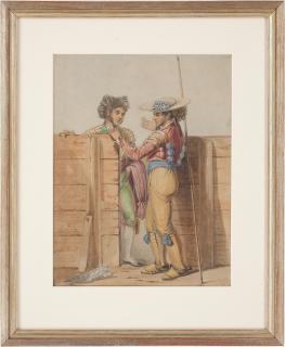 Egron Lundgren - From a spanish bullfight; a Bandirelleros and a Picador