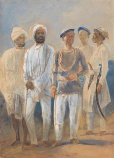 Egron Selif Lundgren - Two Sikh and three Gurkha soldiers