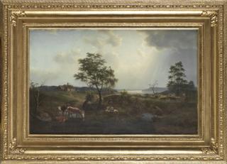 Ehrnfried Wahlqvist - Pastoralt landskap med får