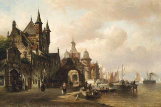 Eias Pieter Van Bommel - A busy shipping port