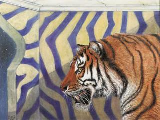 Eike Heinrich Redel - Tiger bei Nacht - Tiger at night