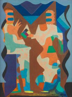 Eileen Agar - Two seated figures