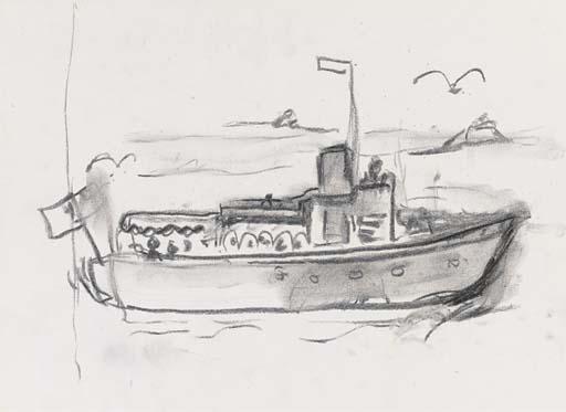 Eileen Bell - Boat; And A Quantity of Sketchbooks And Further Drawings