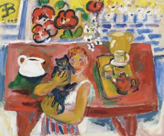 Eileen Bell - Girl Clutches Cat