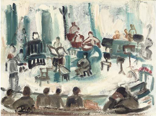 Eileen Bell - Rehersal In Snape Maltings; Rehersal: London Symponietta Elizabeth Hall With Simon Rattle And Sebastian Bell Playing \'Voice\'