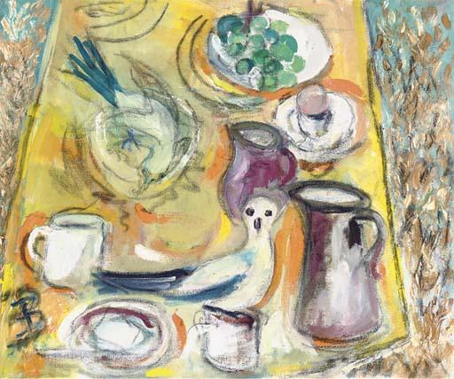 Eileen Bell - Still Life With Doves, Tostock; And A Flower And Looking Glass, Drinkstone