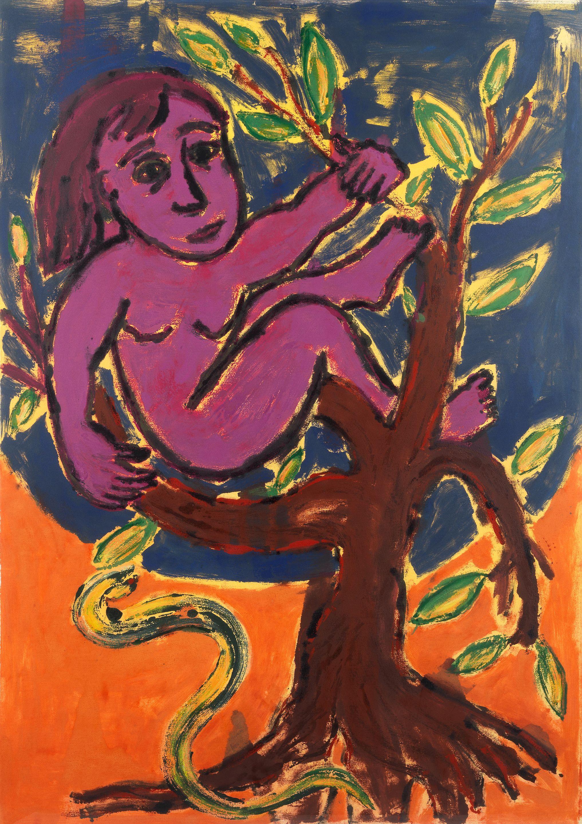 Eileen Cooper RA - Woman Up A Tree II