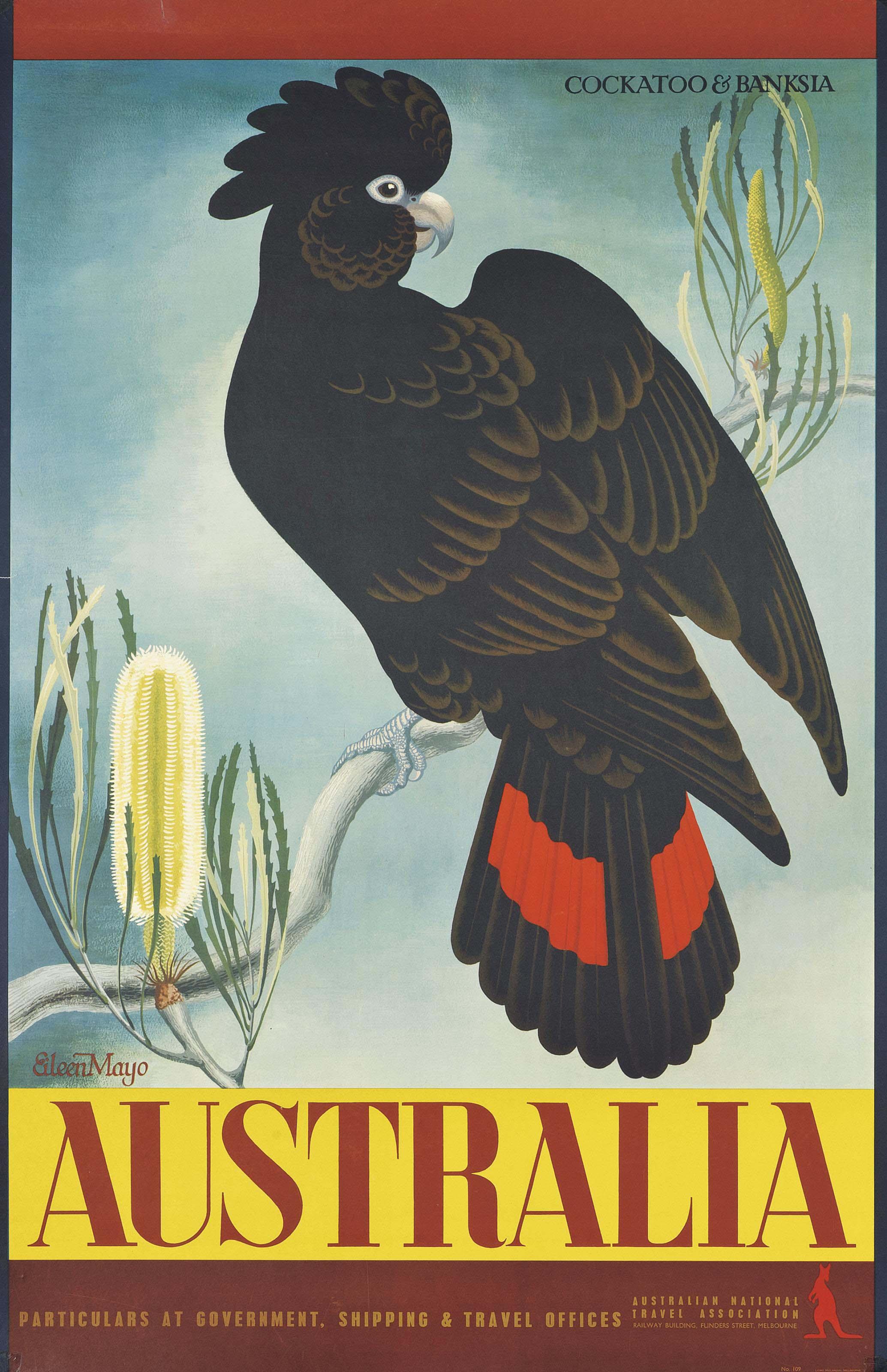 Eileen Rosemary Mayo - Australia, Cockatoo & Banksia