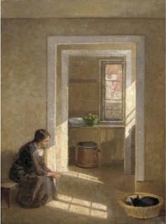 Eiler Sorensen - A peaceful moment in the kitchen