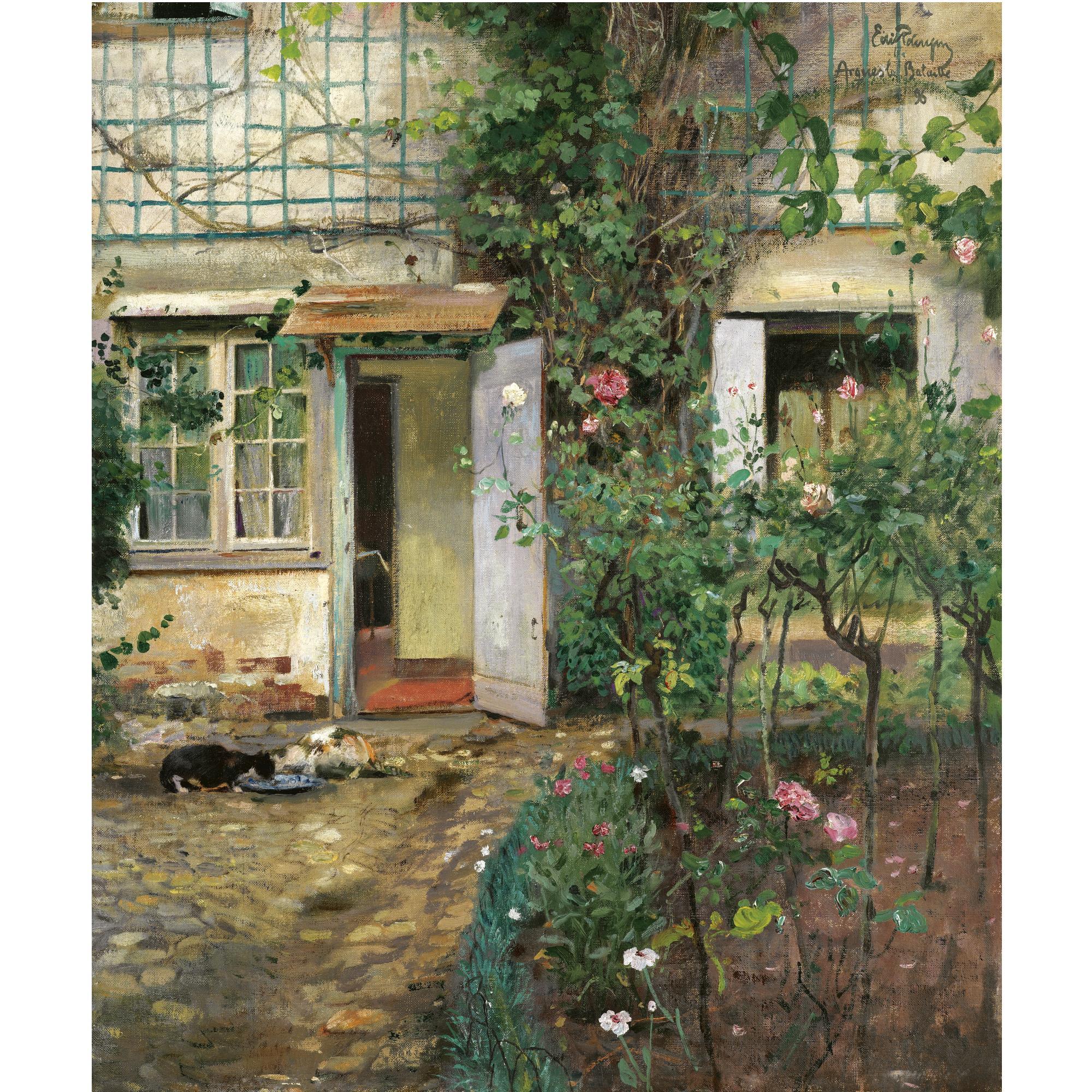 Eilif Peterssen - Norwegian Gammelt Hus I Normandi (Old House In Normandy)