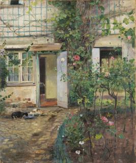 Eilif Peterssen - Norwegian old House In Normandy