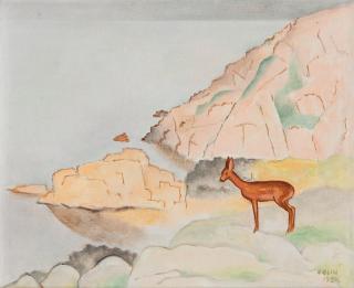 Einar Jolin - Deer by the water