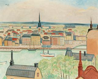 Einar Jolin - View over Gamla Stan, Stockholm