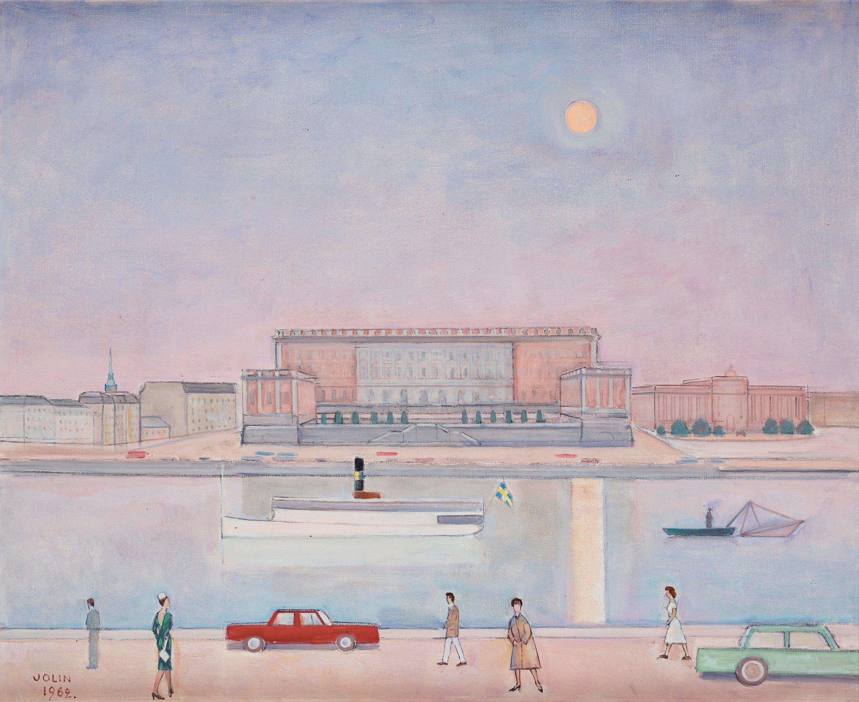 Einar Jolin - View over The Royal Palace of Stockholm.
