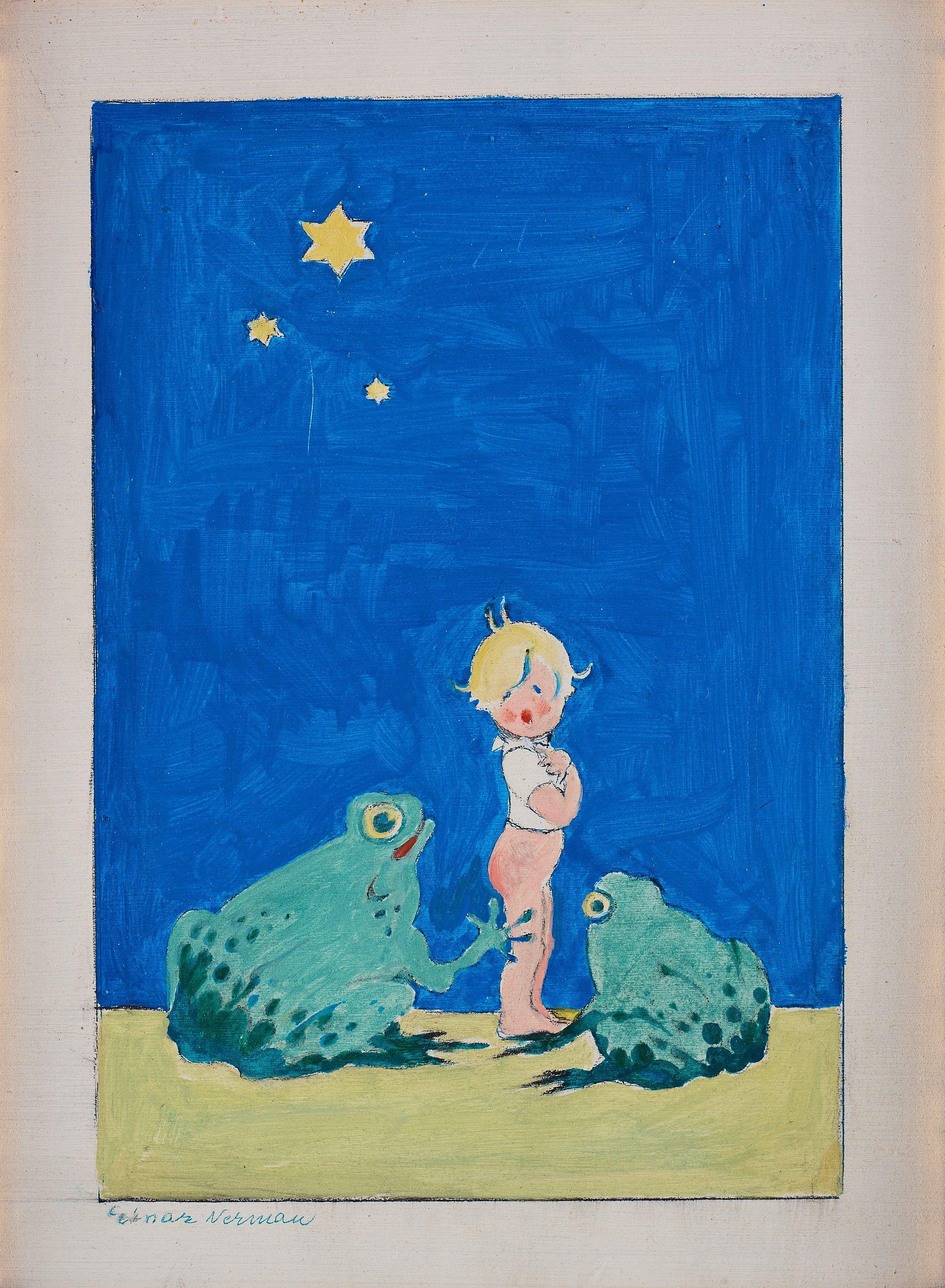 Einar Nerman - Pojke med grodor (Tummelisa)