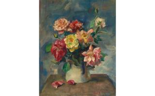 Ejnar Hansen - Still Life 22 x 18 in. framed 29 x 25 in.