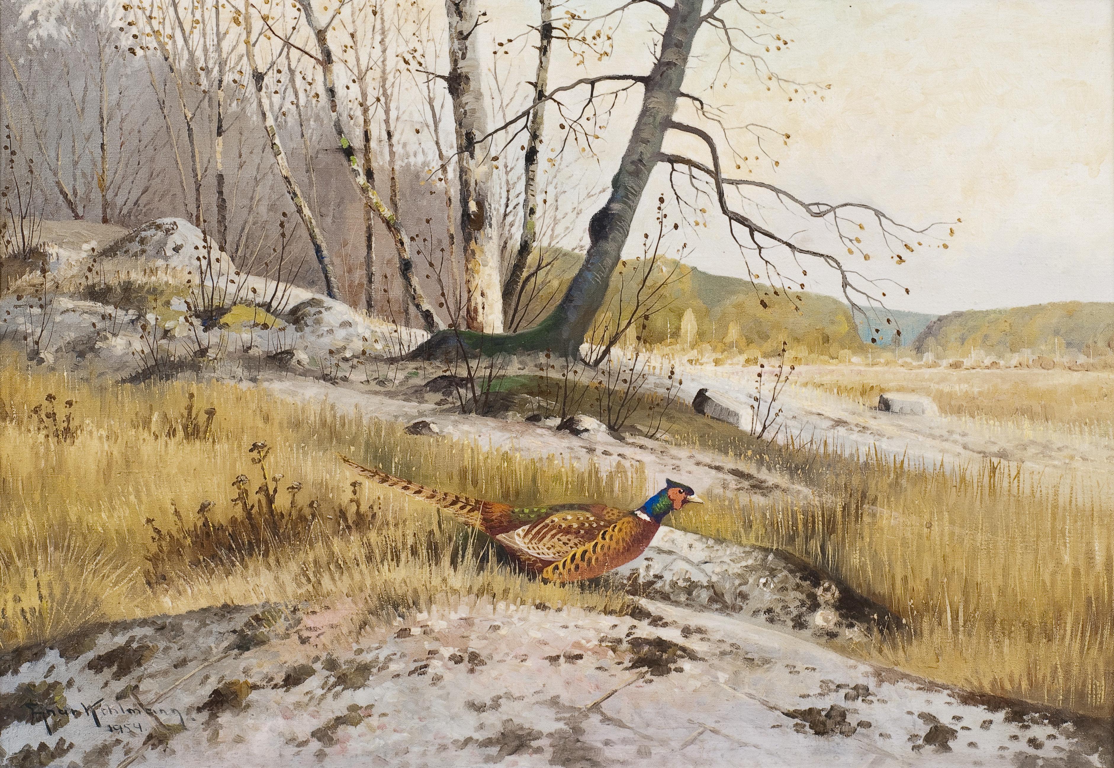Ejnar Kohlmann - Pheasant In The Forest.