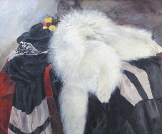 Ekaterina Sergeevna Zernova - Still Life With Fox-Fur Stole