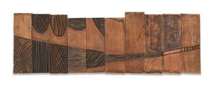 El Anatsui - Untitled 92.4 X 295 X 4Cm (36 3/8 X 116 1/8 X 1 9/16In). (In 10 Pieces)