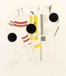 El Lissitzky - Sportsmänner, from Seig über die Sonne (Stedelijk Van Abbemuseum 66)