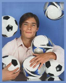 Elad Lassry - Man (Soccer Balls)