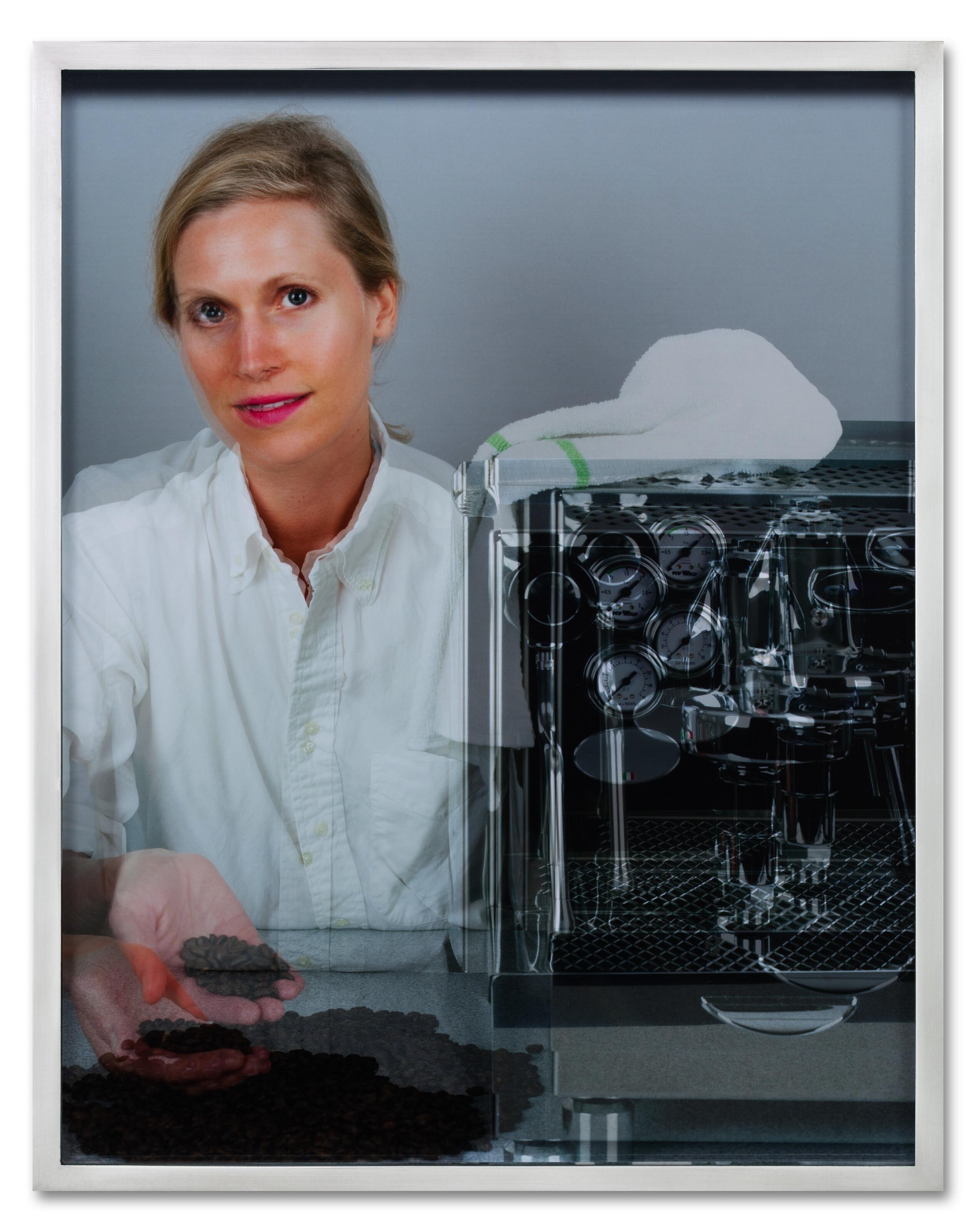 Elad Lassry - Woman, Espresso Machine