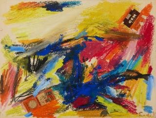 Elaine de Kooning - Arena (Collage)