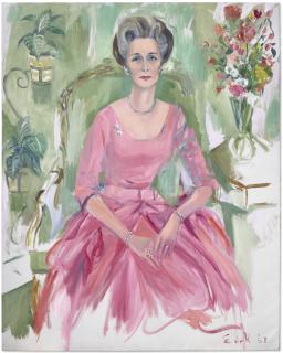 Elaine de Kooning - Portrait of Betty Bivins (Texas Woman)