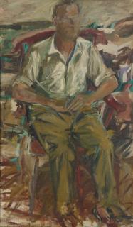 Elaine De Kooning - Portrait Of John Bernard Myers