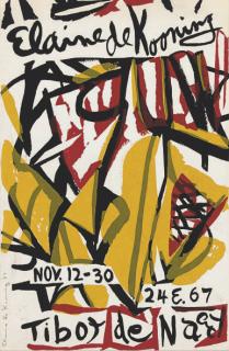 Elaine de Kooning - Poster for Tibor de Nagy Gallery, November 1957