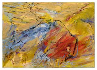 Elaine De Kooning - Red Bison/Blue Horse