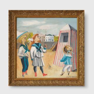 Elaine Haxton - Edwardian Children on Beach