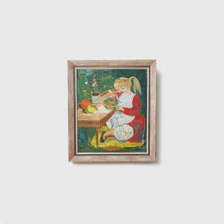 Elaine Haxton - Kate Hodgkinson Eating Fruit, c.1955