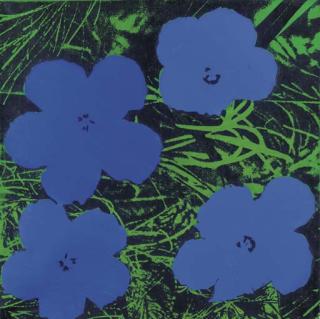 Elaine Sturtevant - Study For Warhol Flowers